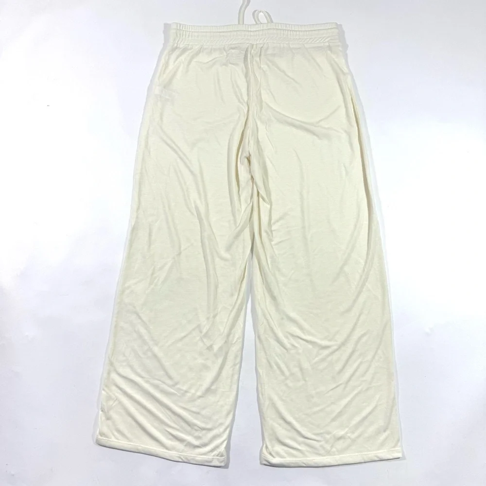 Andie Wide Leg Drawstring Pants Size Medium Bamboo Lounge